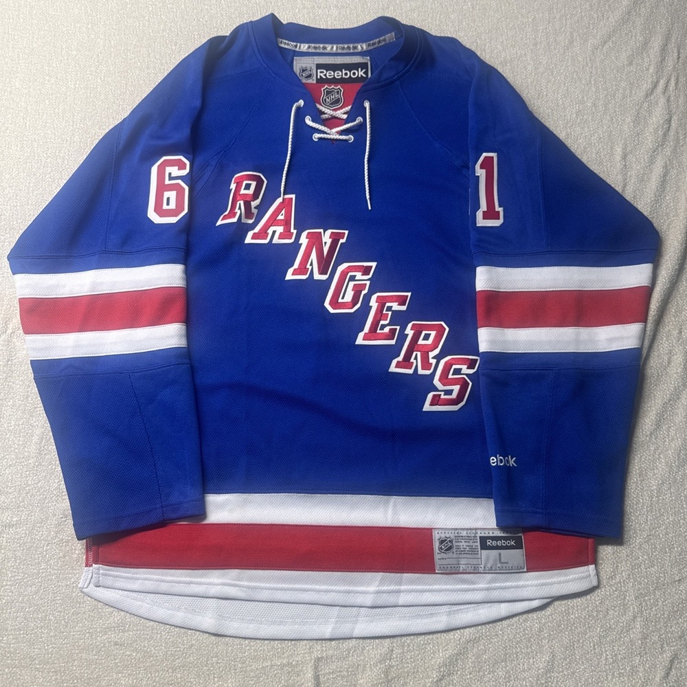 Reebok New York Rangers Rick Nash #61 NHL Hockey Jersey  Men's Large 391